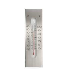 KELVIN 7 MUURTHERMOMETER 23X7X1CM ALUMINIUM