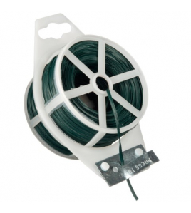 NATURE BINDBAND METALEN KERN 100MT/ROL GROEN GEPLASTIFICEERD