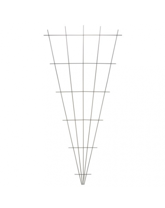 METALEN KLIMREK V-VORM 150X5/75CM GROEN