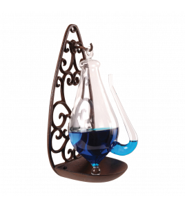 BAROMETER MET GIETIJZER HOUDER