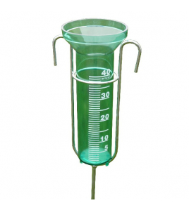 REGENMETER, INCL. STEEL METAAL 110CM