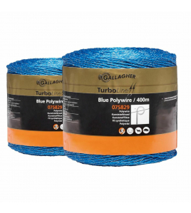 DUOPACK TURBOLINE KUNSTSTOFDRAAD BLAUW 2X400M