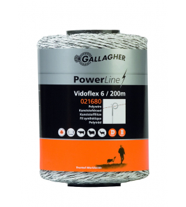 VIDOFLEX 6 POWERLINE WIT 200M