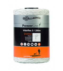 VIDOFLEX 3 POWERLINE WIT 200M