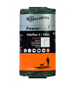 VIDOFLEX 3 POWERLINE GROEN 100M