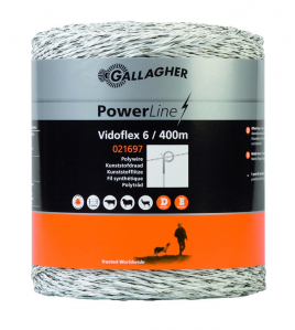 VIDOFLEX 6 POWERLINE WIT 400M
