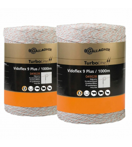 DUOPACK VIDOFLEX 9 TURBOLINE PLUS WIT 2X1000M ACTIEPRIJS!