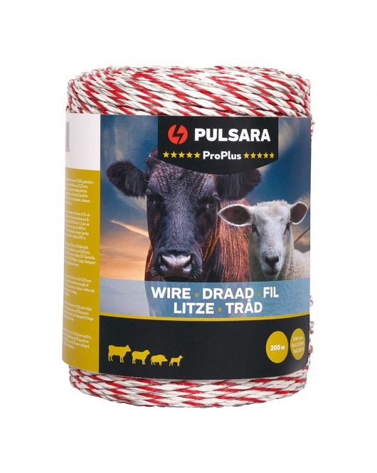 SCHRIKDRAAD PRO PLUS 200 M, WIT