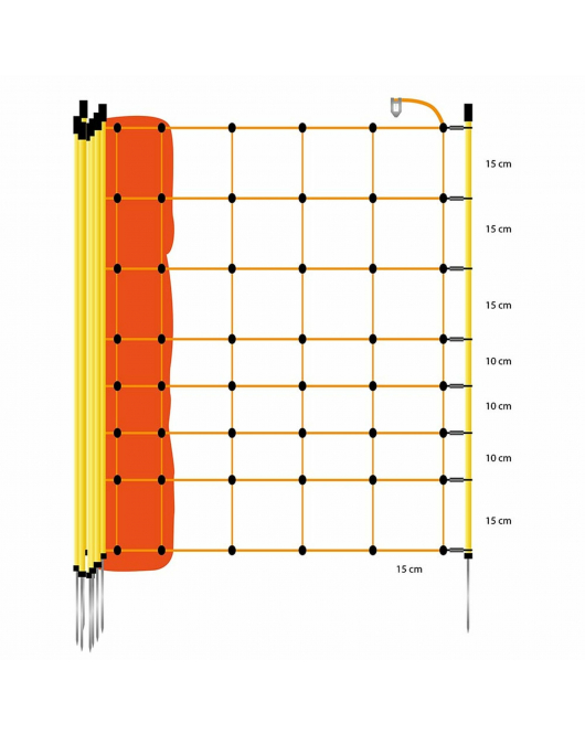 SCHAPENNET, ORANJE 90/1-14/G-50M