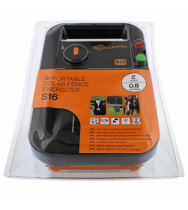 GALLAGHER S16 SOLAR SCHRIKDRAADAPPARAAT INCL. BATTERIJ (6 V - 4 AH)