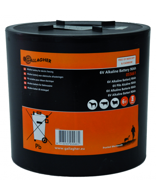 RONDE ALKALINE BATTERIJ 6V/90AH - 180X180X170MM