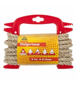 TOUWSTEIGERTOUW NATUUR 5 M X 10 MM