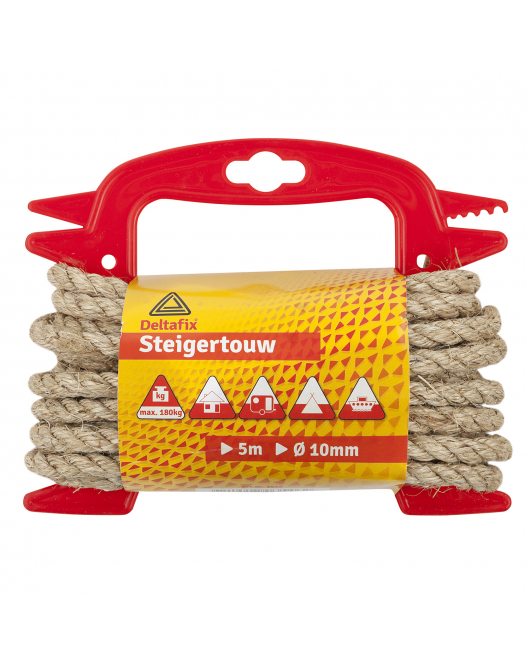 TOUWSTEIGERTOUW NATUUR 5 M X 10 MM