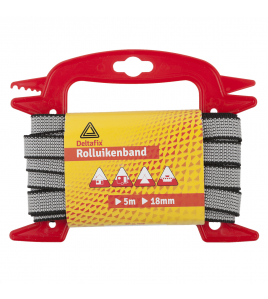 ROLLUIKENBAND GRIJS 5 M X 18 MM