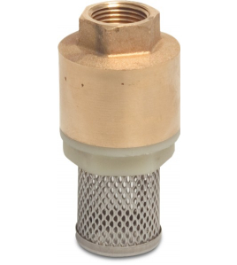 VOETKLEP VEERBELAST MESSING 3/4&quot; BINNENDRAAD 10BAR