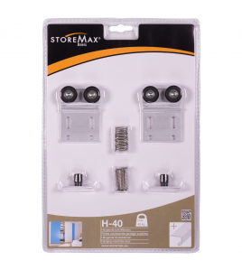 SCHUIFD. WIELSET T.B.V. 1 DEUR TYPE H-40