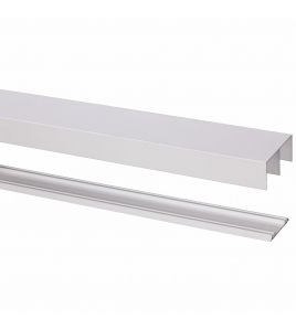 SCHUIFD. RAIL ALU. WIT 240 CM TYPE R-40