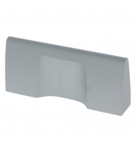 SX MEUBELKNOP RECHT ELLIPS 32MM ALU