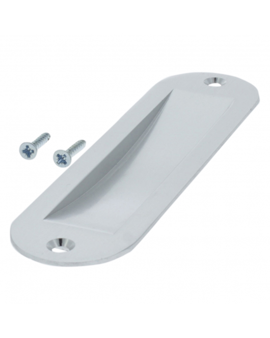 SX SCHUIFDEURKOM OVAAL 150X40MM ALU