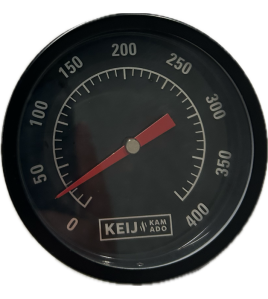 KEIJ KAMADO ANALOGE DOME THERMOMETER. SCHAAL IN CELSIUS EN FAHRENHEIT