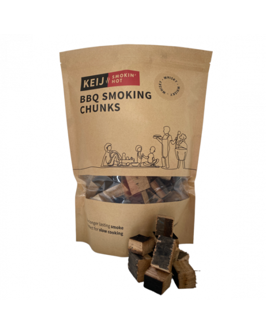 BBQ SMOKING CHUNKS WHISKEY OAK - 1500 GRAM