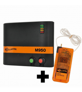 GALLAGHER M950 SCHRIKDRAADAPPARAAT LICHTNET (230 V) + GRATIS VOLTMETER