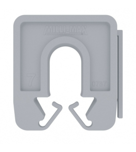 MILLI-MAX UITVULPLAATJE GRIJS 7MM 60 STUKS