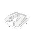 MILLI-MAX UITVULPLAATJE GRIJS 7MM 60 STUKS