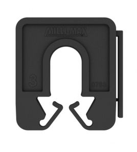 MILLI-MAX UITVULPLAATJE ZWART 3MM 130 STUKS