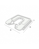 MILLI-MAX UITVULPLAATJE ZWART 3MM 130 STUKS