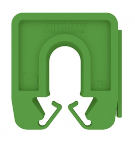 MILLI-MAX UITVULPLAATJE GROEN 10MM 40 STUKS