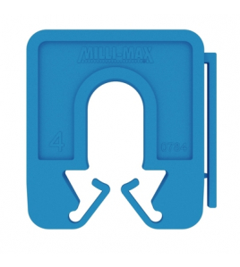 MILLI-MAX UITVULPLAATJE BLAUW 4MM 100 STUKS