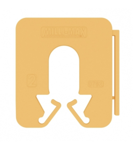 MILLI-MAX UITVULPLAATJE GEEL 2MM 200 STUKS