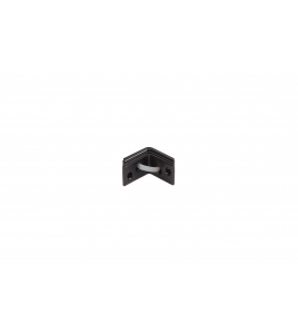 STOELHOEK 25MM ZWART P/4ST KVP