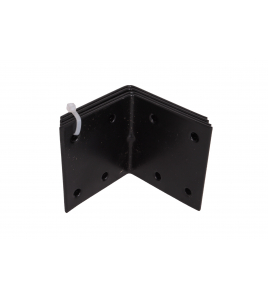 VERSTERKINGSHOEK 60X60MM ZWART