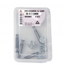 STIFT MET EXCENTER 15/16 MM VZ 30 X 7.5MM 4 SETS STIFT MET EXCENTER 15/16 MM VZ 30 X 7.5MM 4 SETS