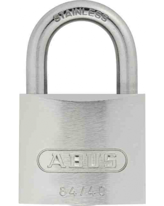 ABUS MESSING VERCHROOMD CILINDER HANGSLOT RVS BEUGEL