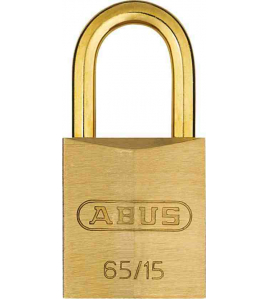 ABUS MESSING CILINDER HANGSLOT MESSING BEUGEL 20MM HOOG ABUS MESSING CILINDER HANGSLOT MESSING BEUGEL 20MM HOOG