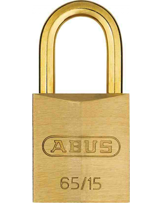 ABUS MESSING CILINDER HANGSLOT MESSING BEUGEL 20MM HOOG