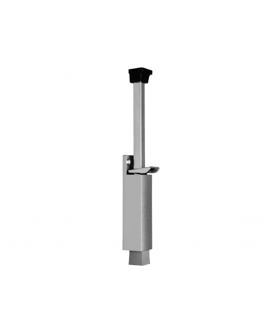 DEURVASTZETTER LUXE UITSLAG 120MM ZILVERGRIJS