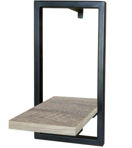 DURALINE STEEL FRAME BLACK+SHELF 20X20X35CM