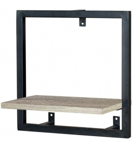 DURALINE STEEL FRAME BLACK+SHELF 35X20X35CM
