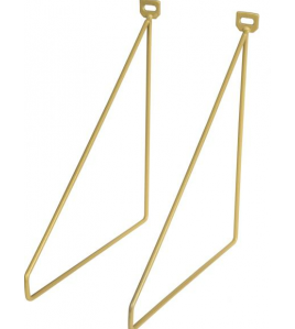 DURALINE PLANKDRAGER DUN S/2 ONG. MESSING 5MM 24X26,5CM