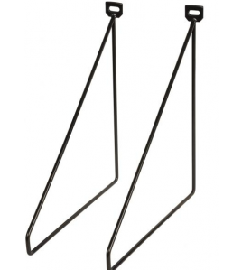 DURALINE PLANKDRAGER DUN S/2 ZWART 5MM 24X26,5CM