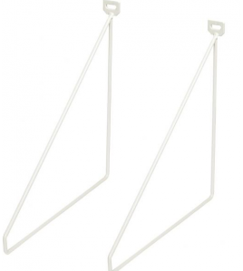 DURALINE PLANKDRAGER DUN S/2 WIT 5MM 24X26,5CM