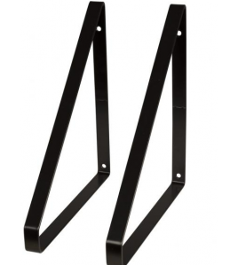 DURALINE PLANKDRAGER PLAT S/2 ZWART 3MM 24X25,5CM