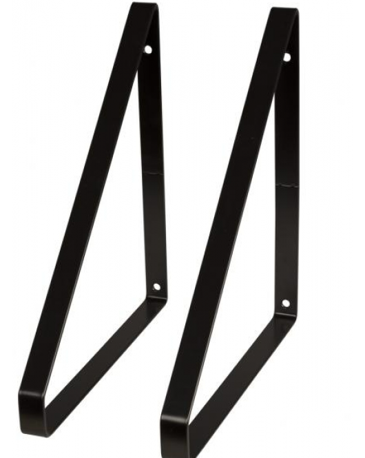 DURALINE PLANKDRAGER PLAT S/2 ZWART 3MM 24X25,5CM