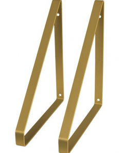 DURALINE PLANKDRAGER PLAT S/2 ONG. MESSING 3MM 24X25,5CM