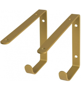 DURALINE PLANKDRAGER MET HAAK S/2 MESSING 3MM 22X14,5CM