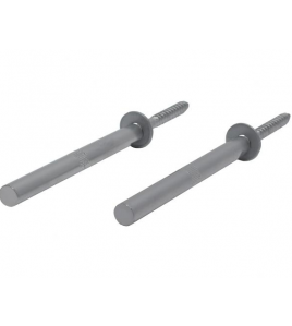 DURALINE PLANKDRAGER PIN S/2 MAT ZILVER 1,2X12,5CM